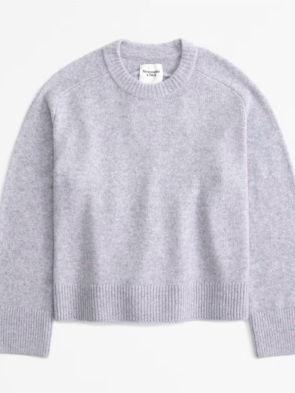 Abercrombie The A&F Madeline Crew Sweater - Light Grey - Picture 1 of 2